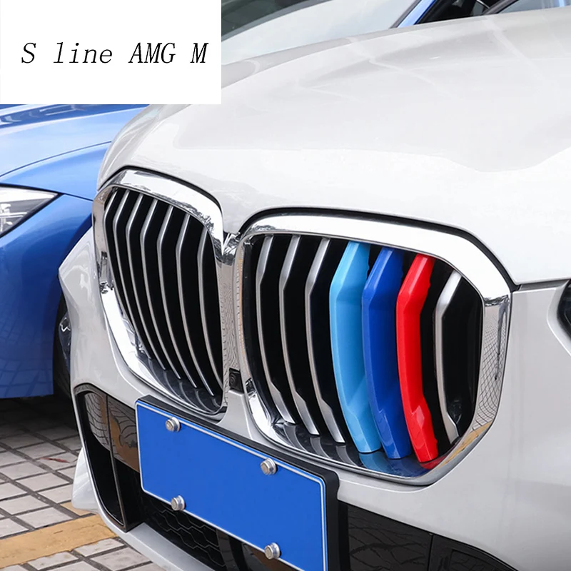 Car Styling Head Bumper Grills Grille Lower Mesh Trim Sports style decoration Cover Sticker For BMW X5 G05 2019 auto Accessories
Car Styling Head Bumper Grills Grille Lower Mesh Trim Sports style decoration Cover Sticker For BMW X5 G05 2019 auto Accessories