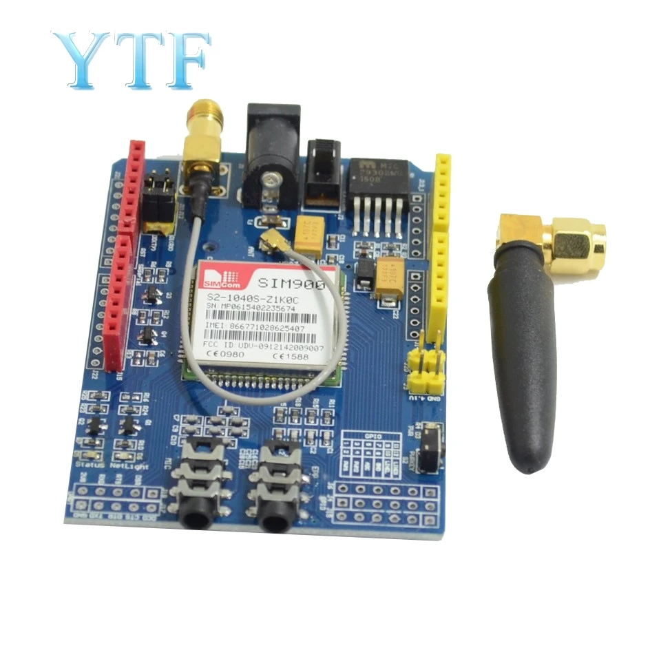SIM900 GPRS/GSM Shield Development Board Quad-Band Module for Compatible with for MEGA 2560
SIM900 GPRS/GSM Shield Development Board Quad-Band Module for Compatible with for MEGA 2560