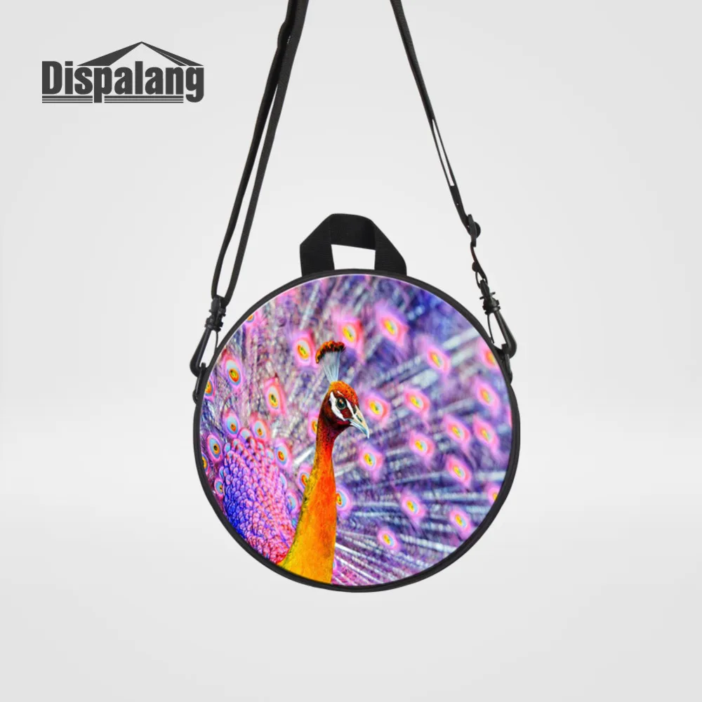 Dispalang Round Women Bag Animal Peacock Printing Mini School Bag Small Backpack For Girls Shoulder Bag Children Book Bags
Dispalang Round Women Bag Animal Peacock Printing Mini School Bag Small Backpack For Girls Shoulder Bag Children Book Bags