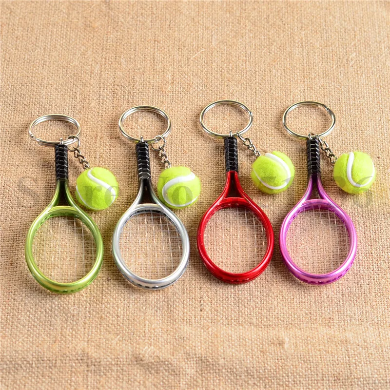 20 pieces/lot NEW 6 Colors Mini Tennis Racket Ball Keychain Key Ring Bag Accessories Charm Gift Women Fashion Accessories
20 pieces/lot NEW 6 Colors Mini Tennis Racket Ball Keychain Key Ring Bag Accessories Charm Gift Women Fashion Accessories