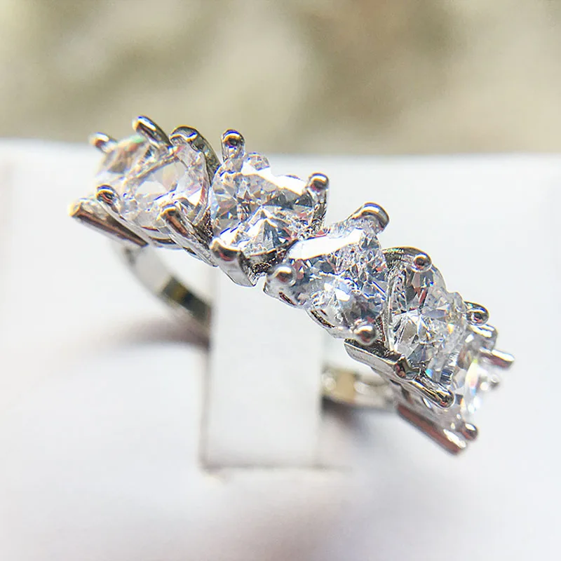 Solid 100% 925 Sterling Silver Fairytale Sparkling Ring, Clear CZ Finger Ring for Women Wedding Engagement Jewelry
Solid 100% 925 Sterling Silver Fairytale Sparkling Ring, Clear CZ Finger Ring for Women Wedding Engagement Jewelry