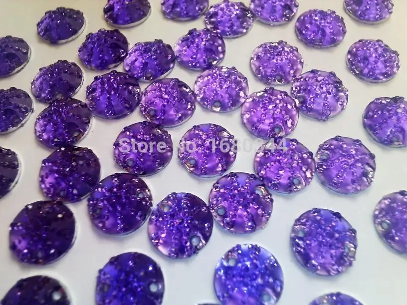 Purple AB colour sew on stones rhinestones Round 12mm resin crystal shining gemstones hand sewing for dress 200pcs/lot
Purple AB colour sew on stones rhinestones Round 12mm resin crystal shining gemstones hand sewing for dress 200pcs/lot