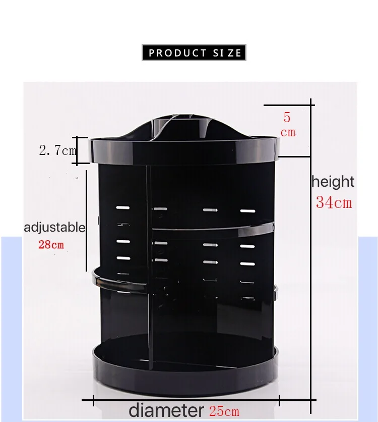 Rotating Cosmetic Storage Box Table Jewelry Desktop Makeup Case Organizer Skin Care Lipstick Display Holder Bathroom desktop
Rotating Cosmetic Storage Box Table Jewelry Desktop Makeup Case Organizer Skin Care Lipstick Display Holder Bathroom desktop