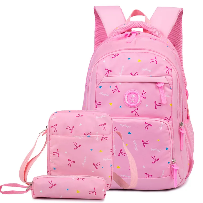 Детский рюкзак с принтом школьные рюкзаки комплект для девочек сумки