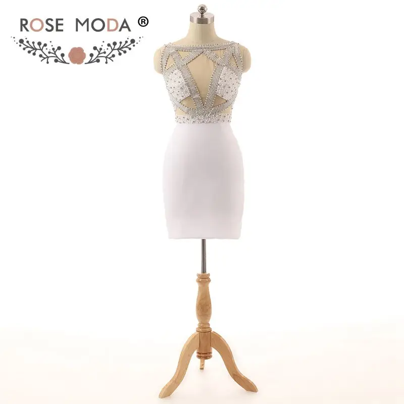 Rose Moda White Short Cocktail Dress Cut Out Back Crystal Cocktail Dresses Reflective Dresses 2019
Rose Moda White Short Cocktail Dress Cut Out Back Crystal Cocktail Dresses Reflective Dresses 2019