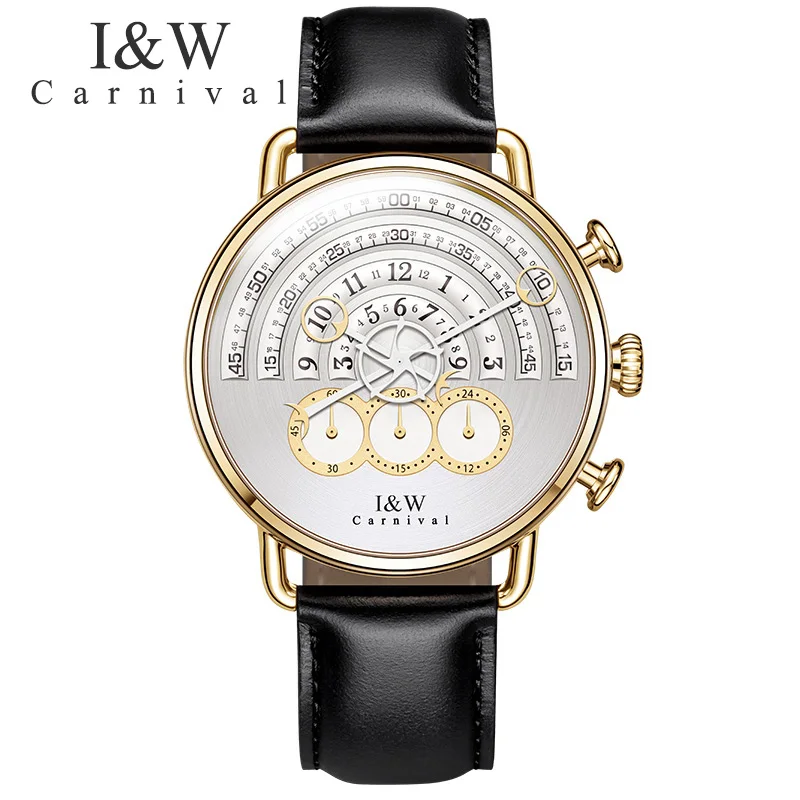 2018 CARNIVAL Military Watches Men Chronograph Quartz Watch Luxury Leather Waterproof Wrist Watches Sapphire Creative relogio
2018 CARNIVAL Military Watches Men Chronograph Quartz Watch Luxury Leather Waterproof Wrist Watches Sapphire Creative relogio