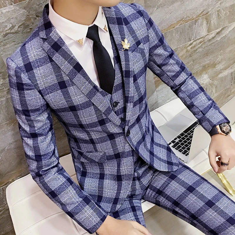 2019 New Plaid Suit Jackets Men Coats Long Sleeve Fashion Business Banquet Wedding Mens Blazer Jacket Size S M L XL 2XL 3XL
2019 New Plaid Suit Jackets Men Coats Long Sleeve Fashion Business Banquet Wedding Mens Blazer Jacket Size S M L XL 2XL 3XL