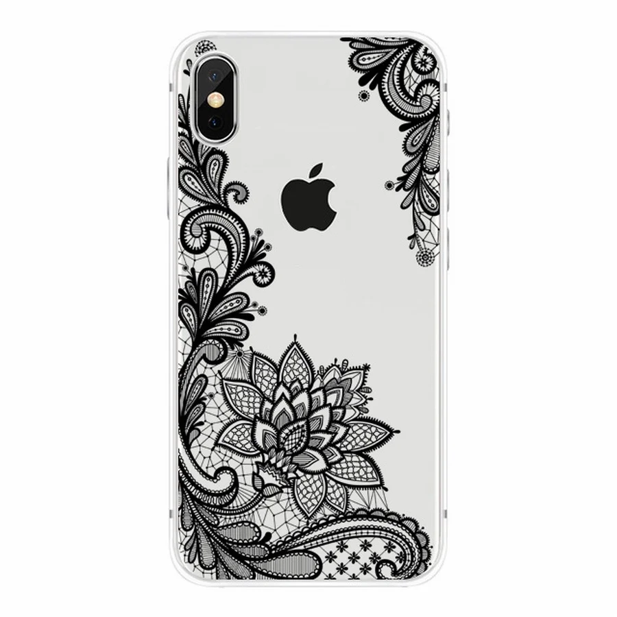 Мягкие чехлы из ТПУ для Apple IPhone X силиконовые Милые телефонов x прозрачные с