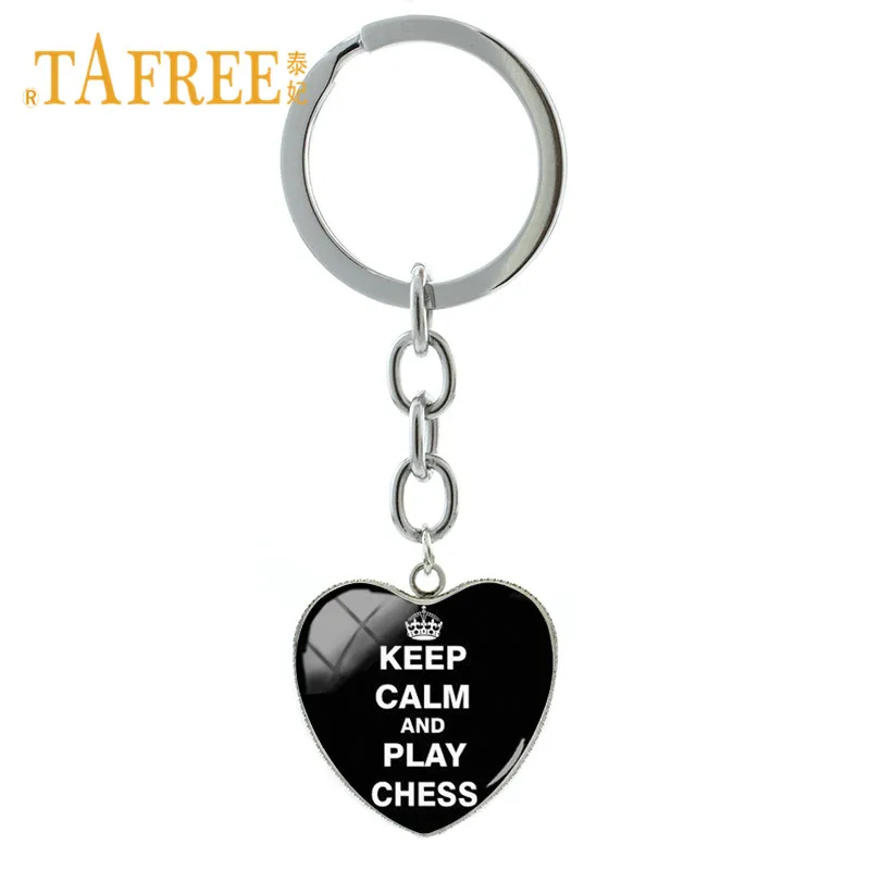 TAFREE Keep Calm And Play Chess draughtsman Keychain I Love Chess Chessboard Heart Shape Pendant Key Chain Keyring Jewelry CH70
TAFREE Keep Calm And Play Chess draughtsman Keychain I Love Chess Chessboard Heart Shape Pendant Key Chain Keyring Jewelry CH70