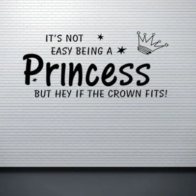 DIY IT'S NOT EASY BEING A PRINCESS Quotes Wall Stickers Kids Rooms Decor Wall Sticker Wall Decals Poster Wallpaper Mural
DIY IT'S NOT EASY BEING A PRINCESS Quotes Wall Stickers Kids Rooms Decor Wall Sticker Wall Decals Poster Wallpaper Mural