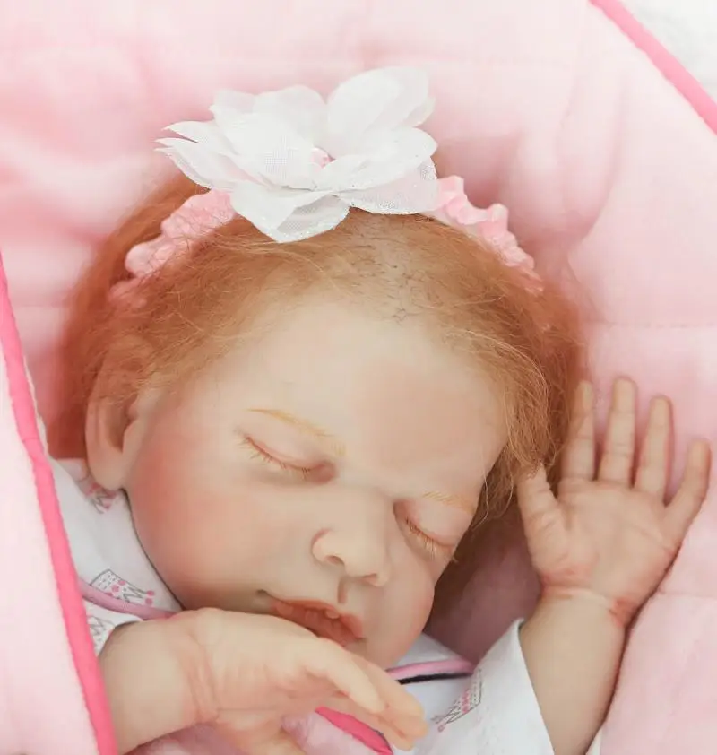 Boutique fake baby doll silicone 20" handmade real reborn babies cloth body root hair eyelash xmas gift for kids bebes bonecas
Boutique fake baby doll silicone 20" handmade real reborn babies cloth body root hair eyelash xmas gift for kids bebes bonecas