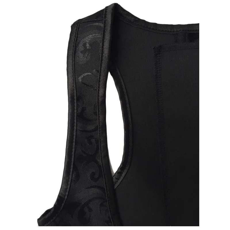 Sexy Shaper Corset Karset Bustier Women Plus Size Drawstring Front Closure Solid Black Straps Satin Steel Boned Top
Sexy Shaper Corset Karset Bustier Women Plus Size Drawstring Front Closure Solid Black Straps Satin Steel Boned Top