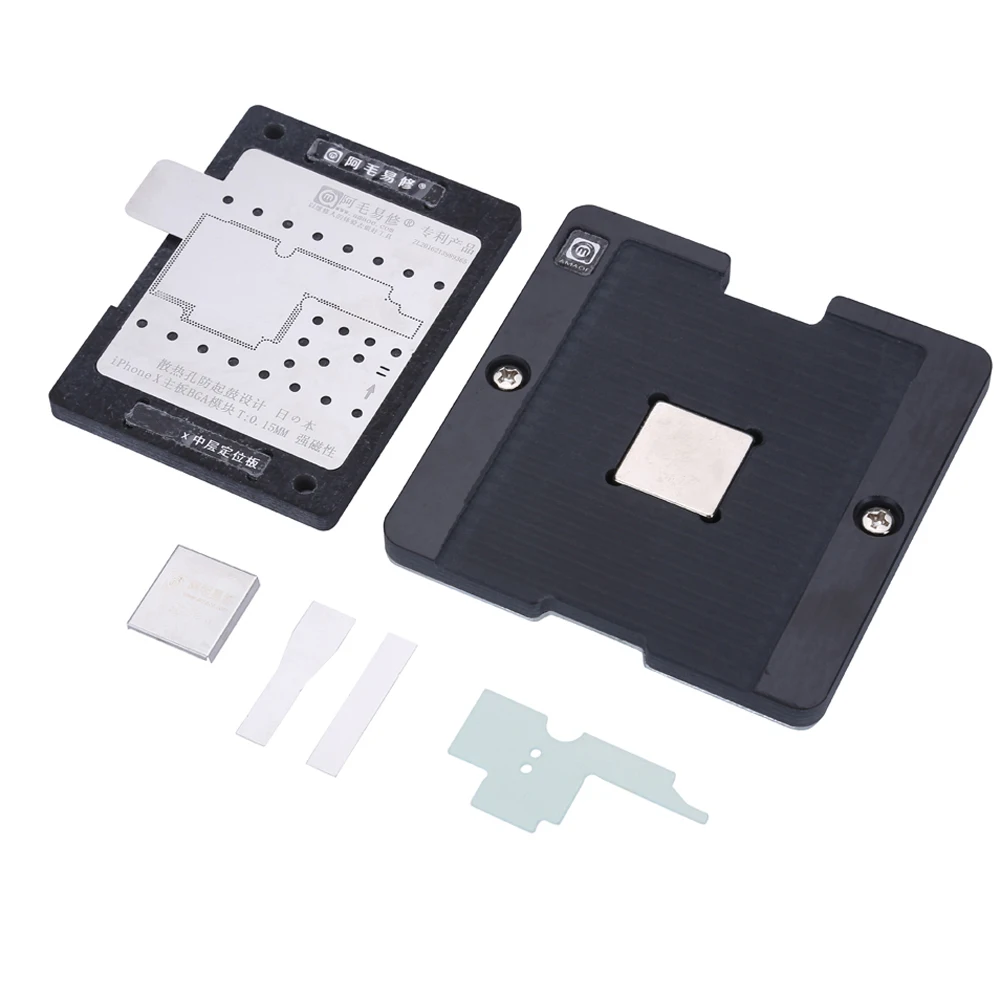 Logic Board Clamps BGA Repair Tools for iPhone X Motherboard Soldering Net Planting Tin Fixture Holder
Logic Board Clamps BGA Repair Tools for iPhone X Motherboard Soldering Net Planting Tin Fixture Holder