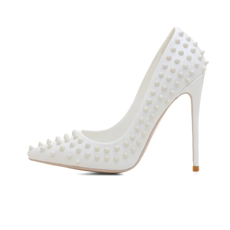 white shoes women wedding bride pumps pointed toe sexy pumps 2018 newest rivet stiletto with heels dress shoes summer footwear
white shoes women wedding bride pumps pointed toe sexy pumps 2018 newest rivet stiletto with heels dress shoes summer footwear