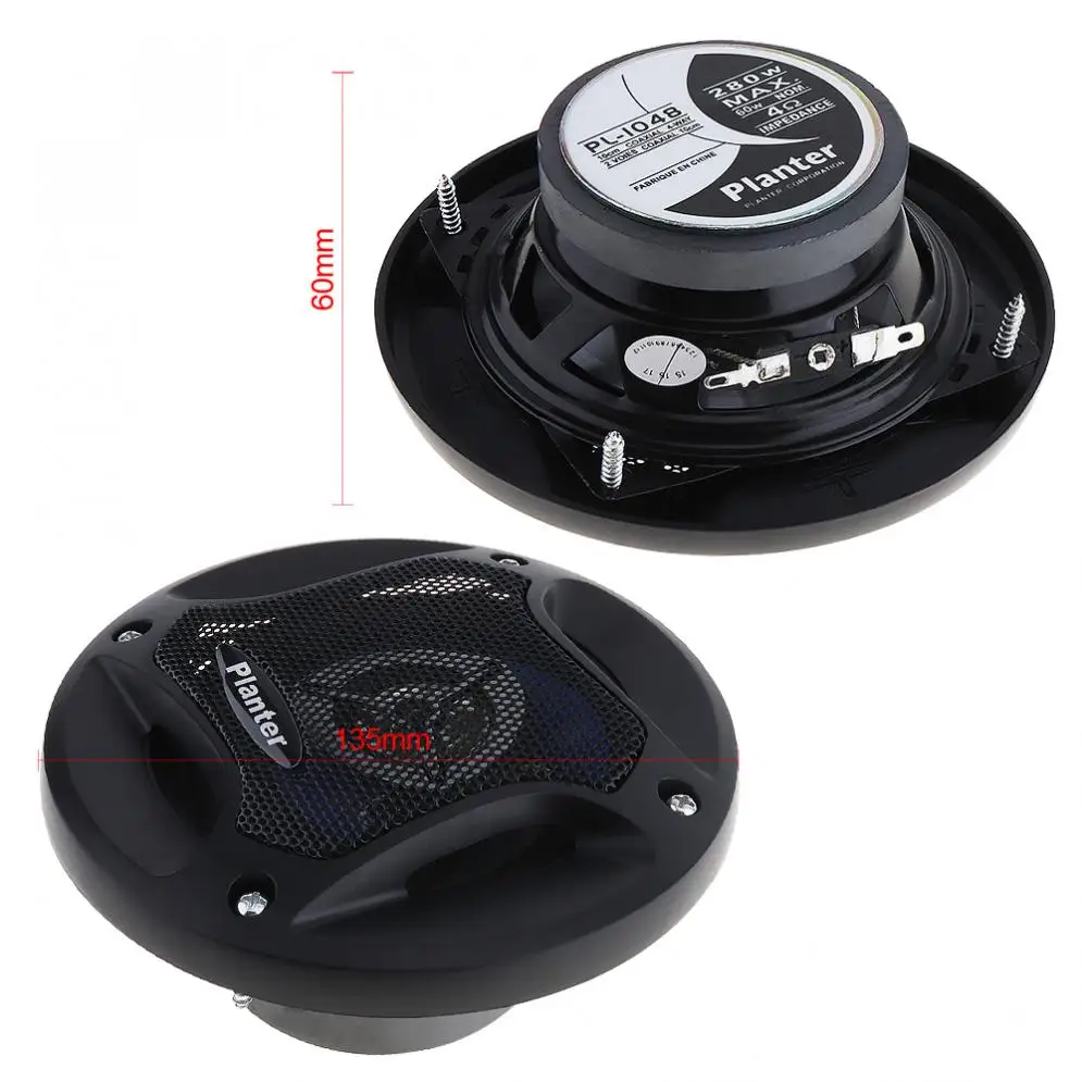 2pcs 4 Inch 12V 280W Universal Durable Car Horn with Coaxial Type and Full Frequency Coaxial Speakers for Most Cars
2pcs 4 Inch 12V 280W Universal Durable Car Horn with Coaxial Type and Full Frequency Coaxial Speakers for Most Cars