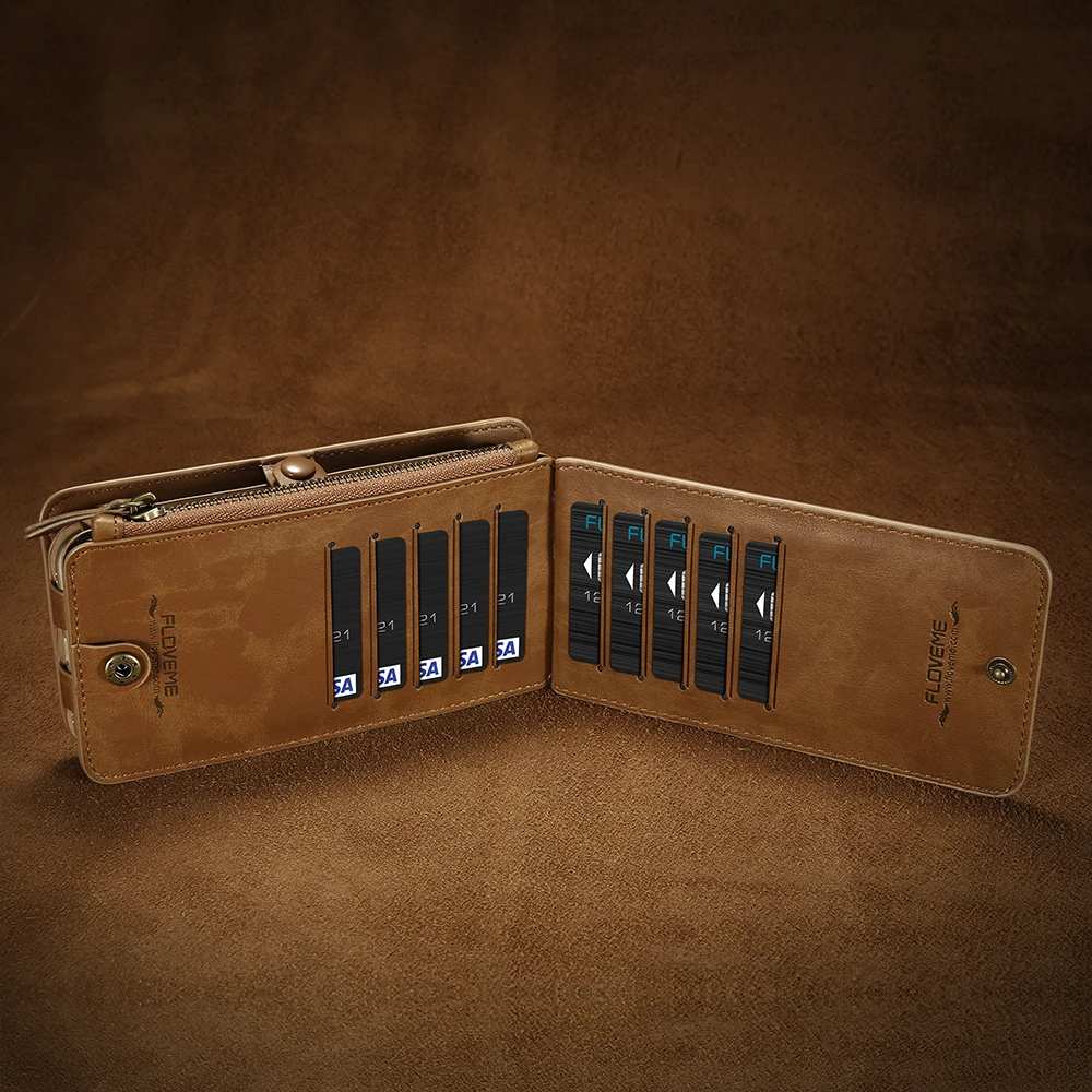 Роскошный деловой чехол кошелек в стиле ретро для IPhone 7 Plus XS MAX XR кожаная сумка X 8 6s