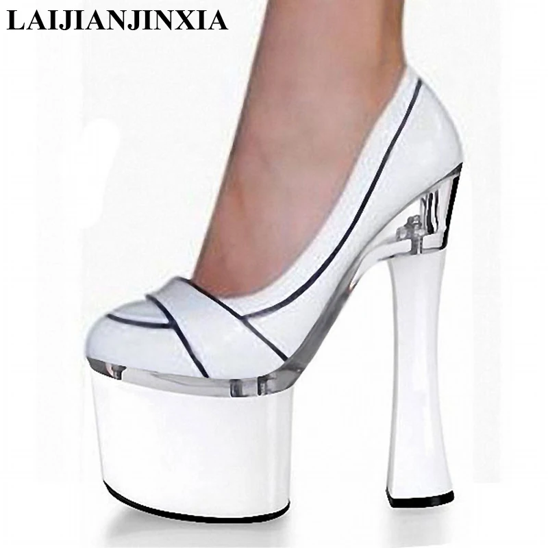 New Sexy Square Heels Women Girl Sexy 18cm High Heels Dancing Wedding Party Dance Shoe Platform Dance Pumps Shoes
New Sexy Square Heels Women Girl Sexy 18cm High Heels Dancing Wedding Party Dance Shoe Platform Dance Pumps Shoes