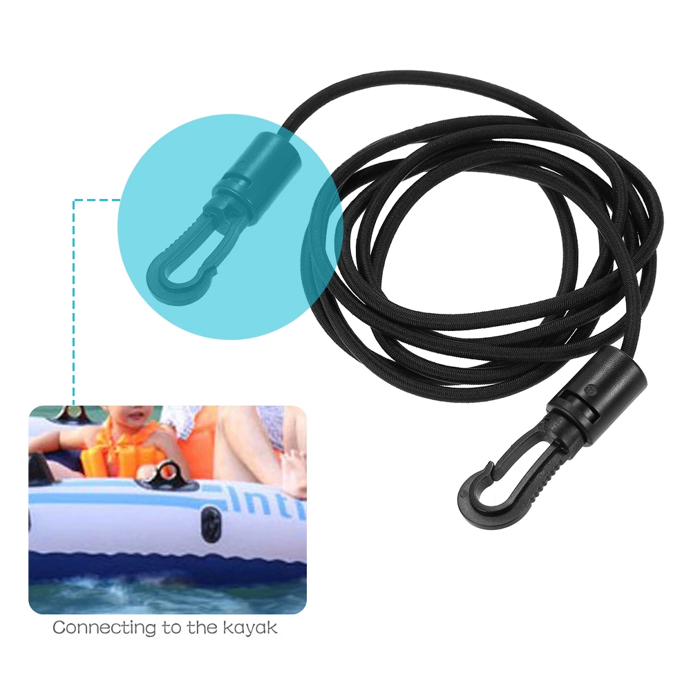 1.5m Elastic Nylon Rope Kayak Canoe Boat Bungee Cord with 2 Shock Cord Hooks Camping Secure Pliers Lip Fishing Rod Safety Leash
1.5m Elastic Nylon Rope Kayak Canoe Boat Bungee Cord with 2 Shock Cord Hooks Camping Secure Pliers Lip Fishing Rod Safety Leash
