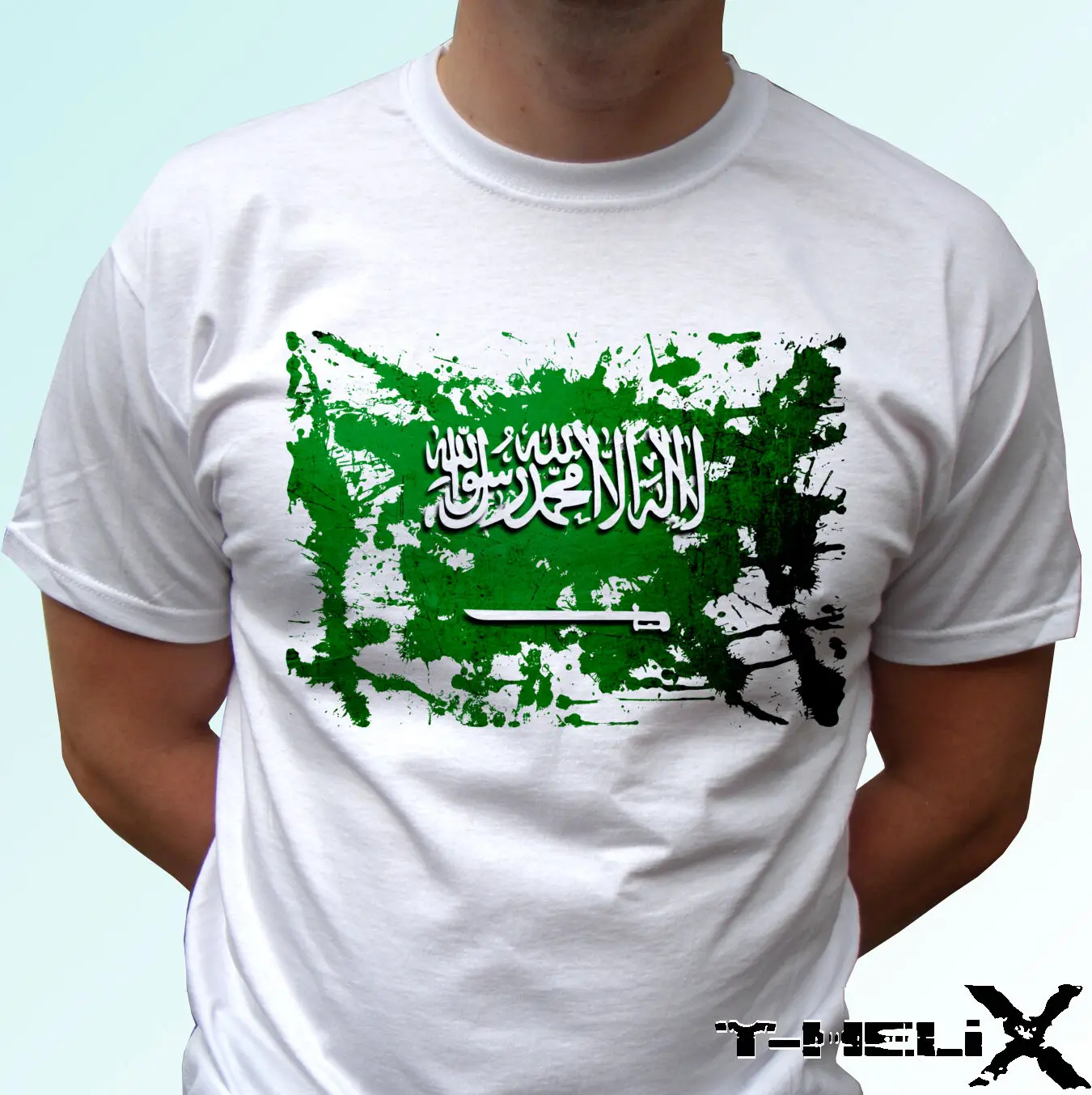 Saudi Arabia Flag White T Shirt Top Tee Design 2019 Men T Shirt Fashion Funny Clothing Casual Short Sleeve Men Tees
Saudi Arabia Flag White T Shirt Top Tee Design 2019 Men T Shirt Fashion Funny Clothing Casual Short Sleeve Men Tees