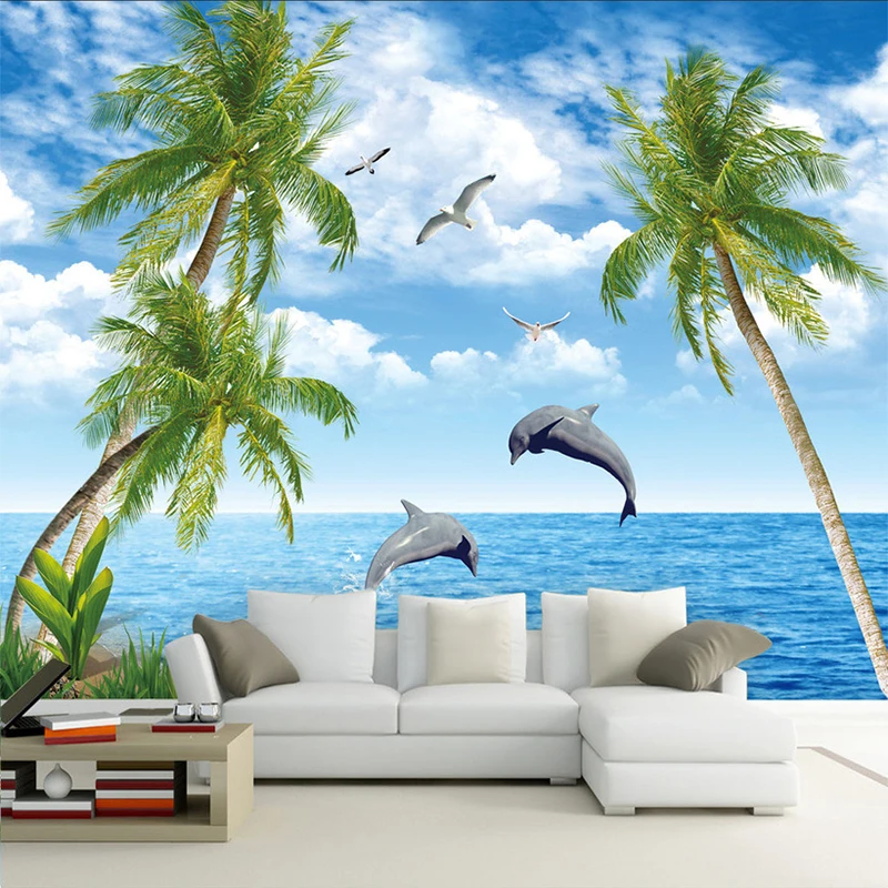 Modern Simple Creative Jumping Dolphin Seaside Landscape Photo Mural Wallpaper Living Room Sofa Backdrop Wall Home Decor Fresco
Modern Simple Creative Jumping Dolphin Seaside Landscape Photo Mural Wallpaper Living Room Sofa Backdrop Wall Home Decor Fresco