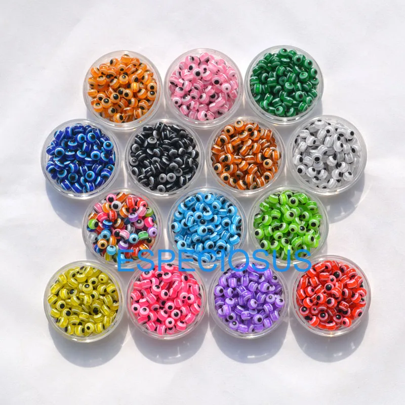 100PCS 6mm Mixed Colorful Beads Round Evil Resin Eye Stripe Spacer Beads Jewelry Fashion DIY Bracelet For Making Women Gifts
100PCS 6mm Mixed Colorful Beads Round Evil Resin Eye Stripe Spacer Beads Jewelry Fashion DIY Bracelet For Making Women Gifts