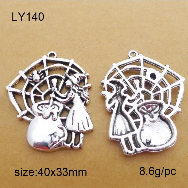 15PCS 40x33mm Antique Silver Alloy Spider Web With Lovely Girl Charms Alloy Jewelry Pendant
15PCS 40x33mm Antique Silver Alloy Spider Web With Lovely Girl Charms Alloy Jewelry Pendant