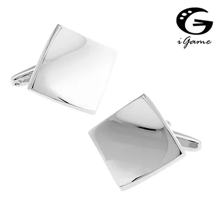 iGame Square Cuff Links Quality Brass Material Silver Color Blank Design Free Shipping
iGame Square Cuff Links Quality Brass Material Silver Color Blank Design Free Shipping