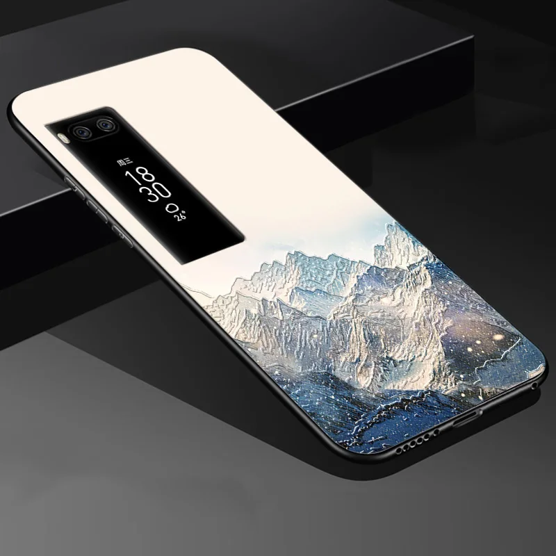 Рельефный Винтажный чехол в японском и Восточно-азиатском стиле для Meizu Pro 7 Plus Pro7