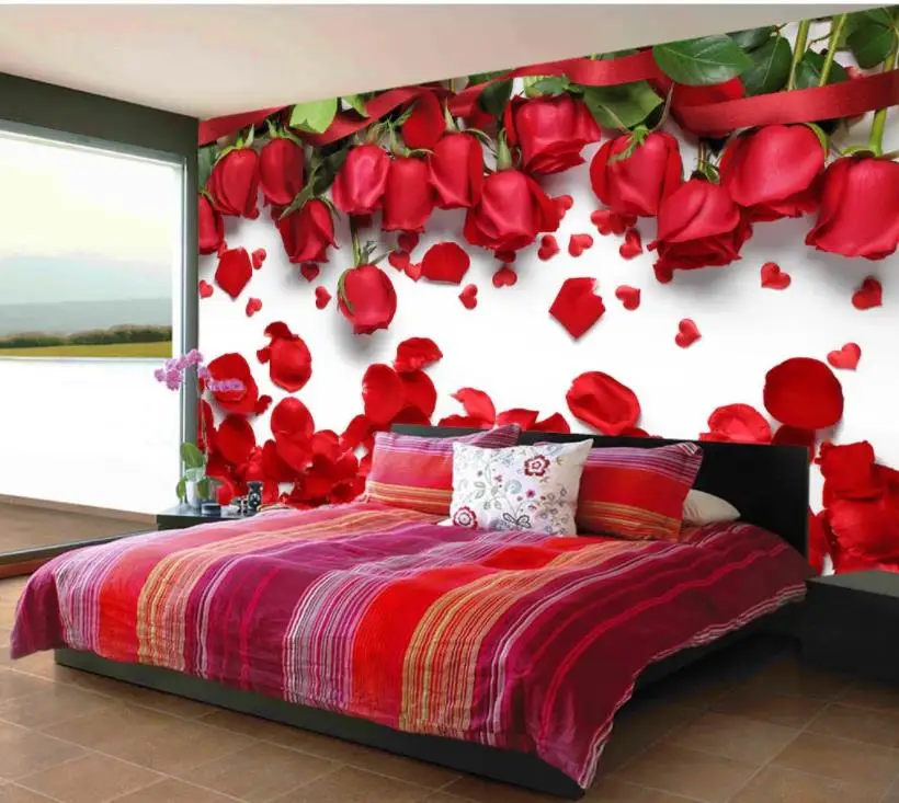 Wallpaper 3d Mural For Living Room Beautiful romantic love red rose flower petals TV background wall Custom 3d Mural Wallpaper
Wallpaper 3d Mural For Living Room Beautiful romantic love red rose flower petals TV background wall Custom 3d Mural Wallpaper