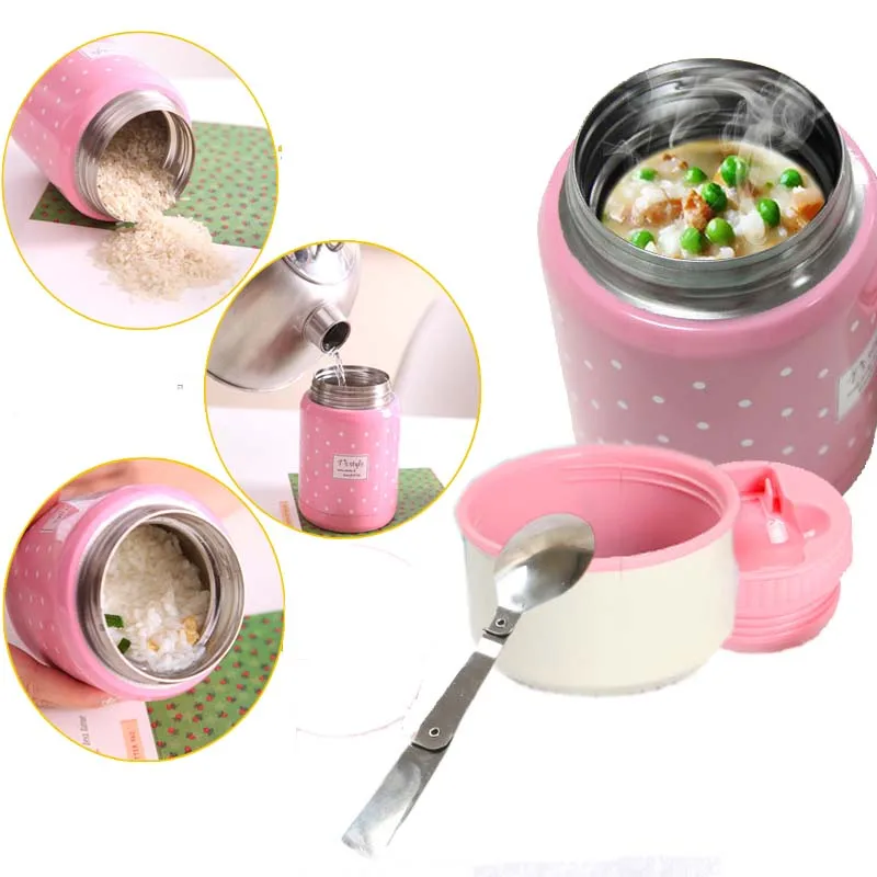 Thermos Lunch For Soup Kids Thermos Mug Food Storage Container 500ml Leak-Proof Portable Stainless Steel 304 Thermal Lunch Boxs
Thermos Lunch For Soup Kids Thermos Mug Food Storage Container 500ml Leak-Proof Portable Stainless Steel 304 Thermal Lunch Boxs