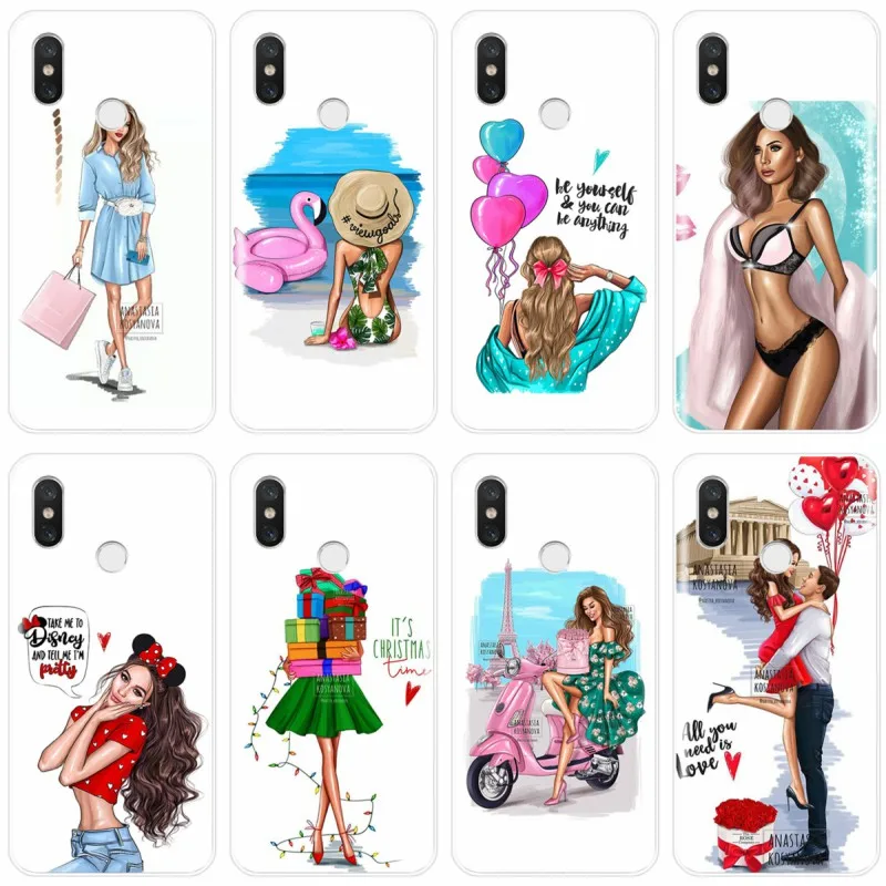 Мягкий силиконовый чехол для телефона Queen Princess Girl Female boss xiaomi 8 9 SE 8LITE 4 4S 5 5S 5s Plus 5C 6 6X