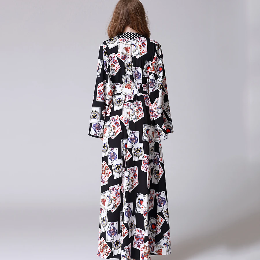 SEQINYY Vintage Dresses 2018 Early Autumn Woman New Fashion Poker Long Sleeve High Quality Contrast Color Elegant Printed Dress
SEQINYY Vintage Dresses 2018 Early Autumn Woman New Fashion Poker Long Sleeve High Quality Contrast Color Elegant Printed Dress