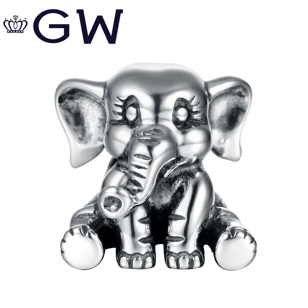 100% s925 Silver Charm Lovely Elephant Rhodium plating Bead Fit Bracelet Fine silver Beads Original Design Sterling Silver GW
100% s925 Silver Charm Lovely Elephant Rhodium plating Bead Fit Bracelet Fine silver Beads Original Design Sterling Silver GW