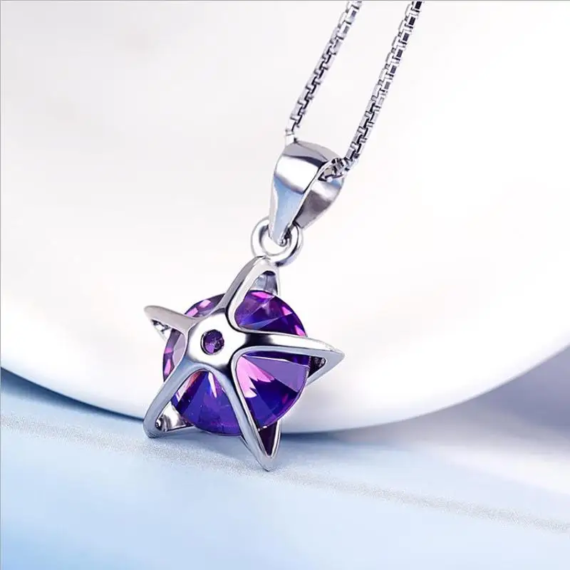 Everoyal Exquisite Crystal Star Pendant Necklace For Girls Accessories Trendy 925 Sterling Silver Necklace Women Jewelry Bijou
Everoyal Exquisite Crystal Star Pendant Necklace For Girls Accessories Trendy 925 Sterling Silver Necklace Women Jewelry Bijou