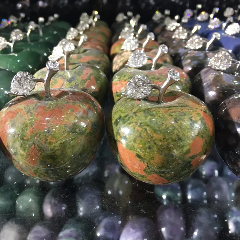 2'' Natural Clinozoisite Crystal Paperweight Unakite Jasper Apple Figurine Decor 1pcs
2'' Natural Clinozoisite Crystal Paperweight Unakite Jasper Apple Figurine Decor 1pcs
