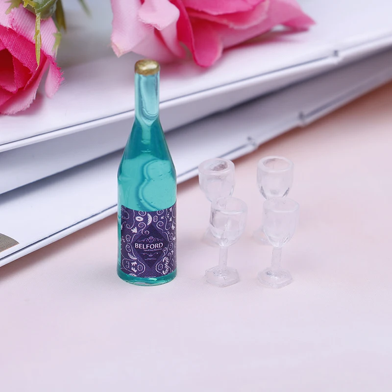 5PCS/Set Mini Wine Bottle With Four Glasses Doll house Cup Set Figure toy Resin Doll House Miniatures
5PCS/Set Mini Wine Bottle With Four Glasses Doll house Cup Set Figure toy Resin Doll House Miniatures