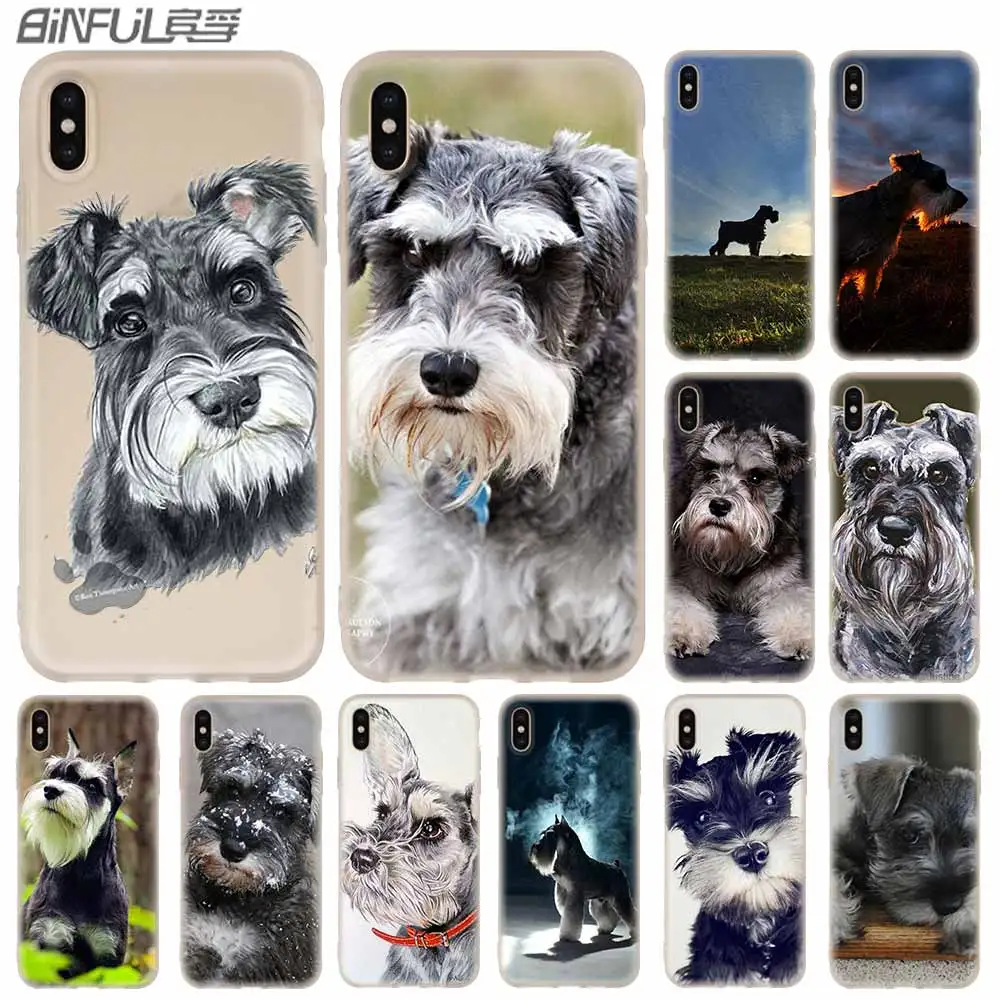 Miniature Schnauzer dog art Soft Silicone Case For iPhone 13 11 12 Pro X XS Max XR 6 6S 7 8 Plus SE Mini Cover
Miniature Schnauzer dog art Soft Silicone Case For iPhone 13 11 12 Pro X XS Max XR 6 6S 7 8 Plus SE Mini Cover