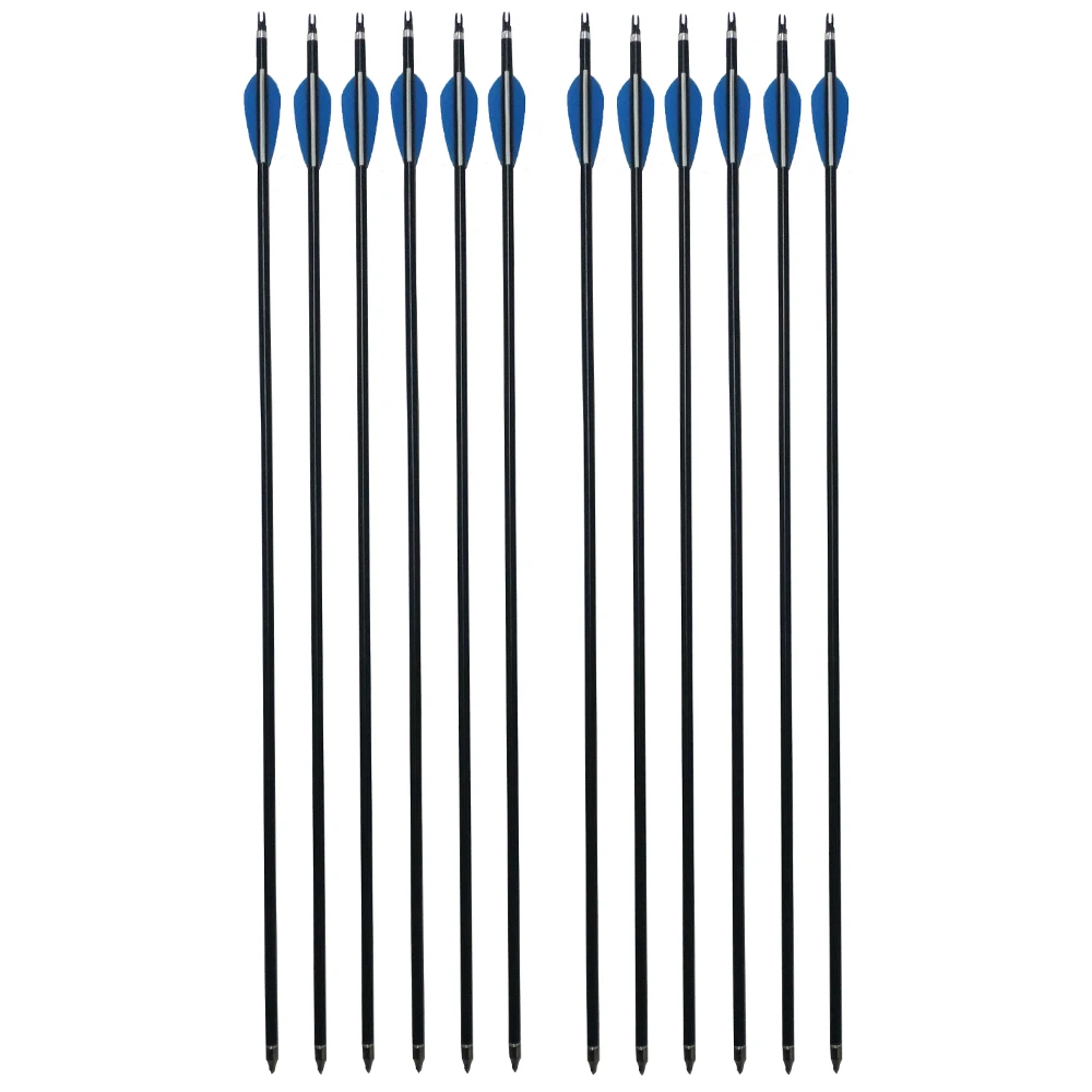 6pcs/lot Aluminum Arrow 30"Hunting Arrow Spine 300 with 4" Rubber Feather Steel Point for Recurve Compound Bow Arrow Longbow
6pcs/lot Aluminum Arrow 30"Hunting Arrow Spine 300 with 4" Rubber Feather Steel Point for Recurve Compound Bow Arrow Longbow