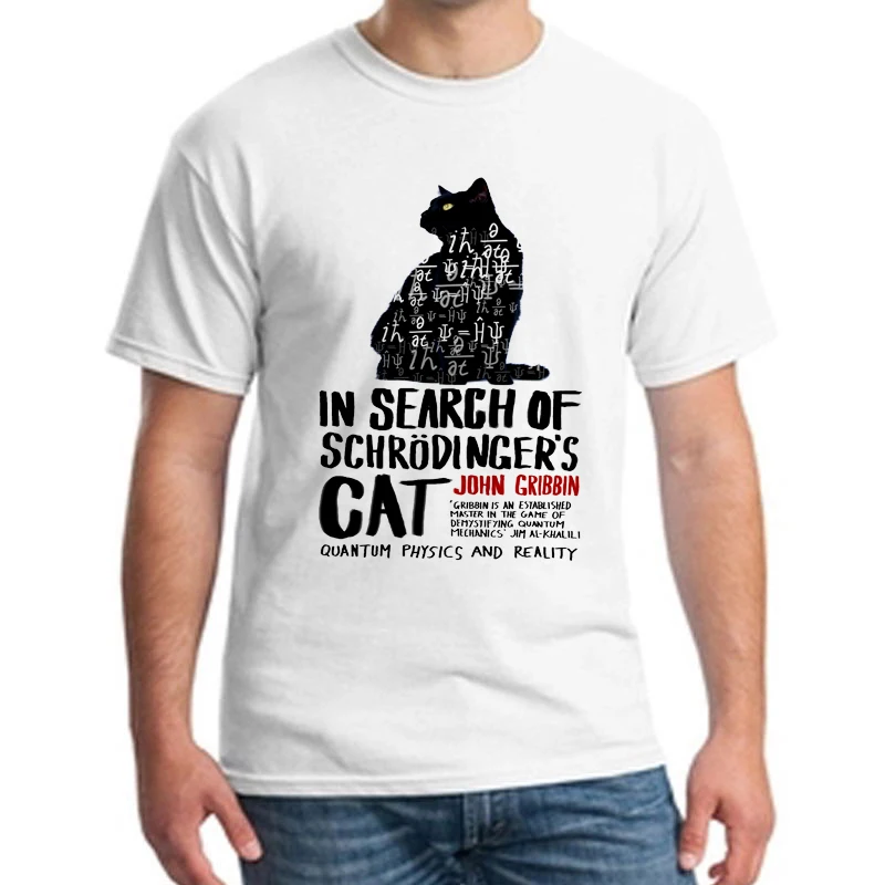 Schrodingers Cat is Dead забавная Мужская футболка с принтом наука гик Теория Большого