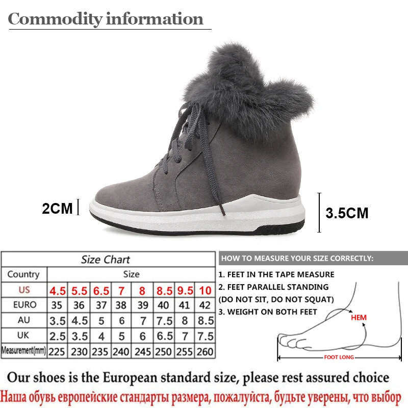 Gdgydh Height Increasing Ladies Snow Boots Black Real Fur Winter Boots Plus Size 43 Women Comfortable Warm Shoes 2021 Winter
Gdgydh Height Increasing Ladies Snow Boots Black Real Fur Winter Boots Plus Size 43 Women Comfortable Warm Shoes 2021 Winter