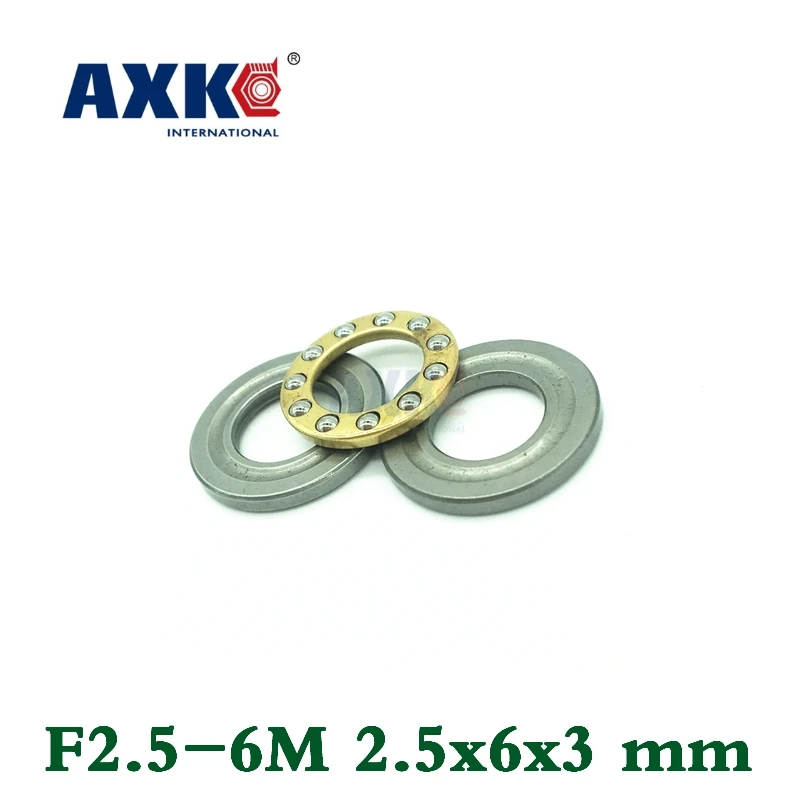

Axk 10pcs Free Shipping Axial Ball Thrust Bearings F2.5-6m 2.5*6*3 Mm Plane Thrust Ball Bearing Abec5 2.5x6x3mm