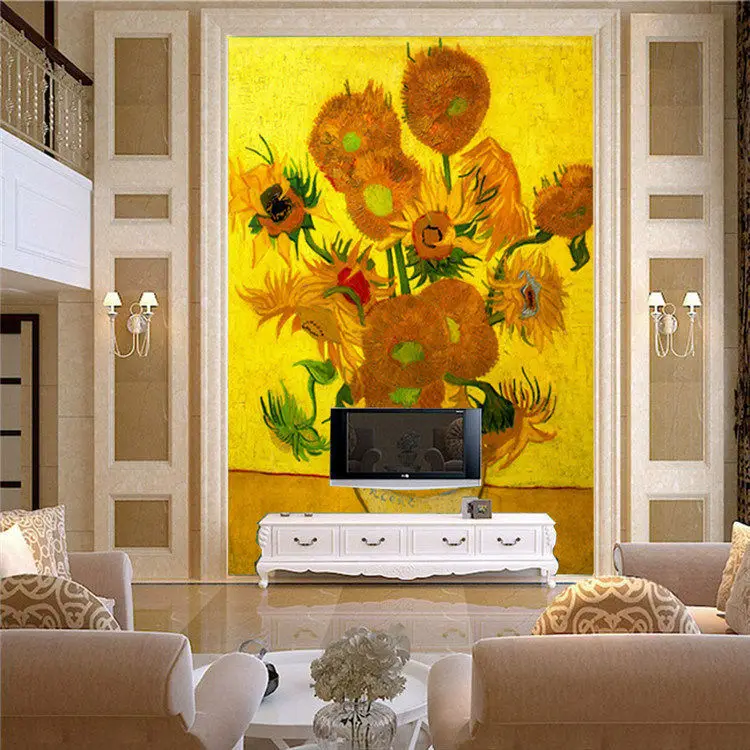 Vintage Van Gogh Sunflower Art Wall Mural photo Wallpaper Large Size Home Decoration Wallpaper Bedroom Hallway Free shipping
Vintage Van Gogh Sunflower Art Wall Mural photo Wallpaper Large Size Home Decoration Wallpaper Bedroom Hallway Free shipping