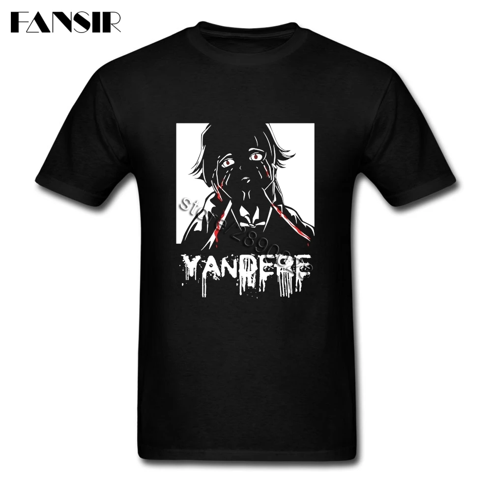 Новые разработки мужские футболки с рисунком из аниме Yandere) Костюм Мирай Никки