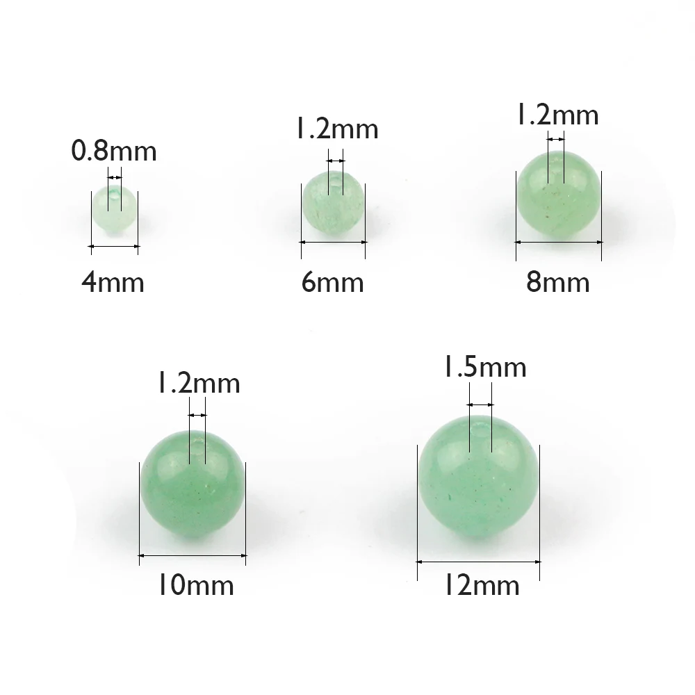 JHNBY AAA Natural Stone Green Aventurine Beads 4/6/8/10/12MM Handmade Round Loose Beads for Jewelry Making Bracelet&necklace DIY
JHNBY AAA Natural Stone Green Aventurine Beads 4/6/8/10/12MM Handmade Round Loose Beads for Jewelry Making Bracelet&necklace DIY