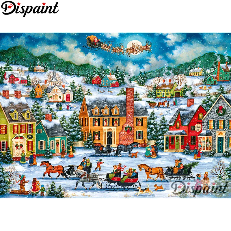 Dispaint Full Square/Round Drill 5D DIY Diamond Painting "Christmas scenery" Embroidery Cross Stitch 3D Home Decor A10887
Dispaint Full Square/Round Drill 5D DIY Diamond Painting "Christmas scenery" Embroidery Cross Stitch 3D Home Decor A10887