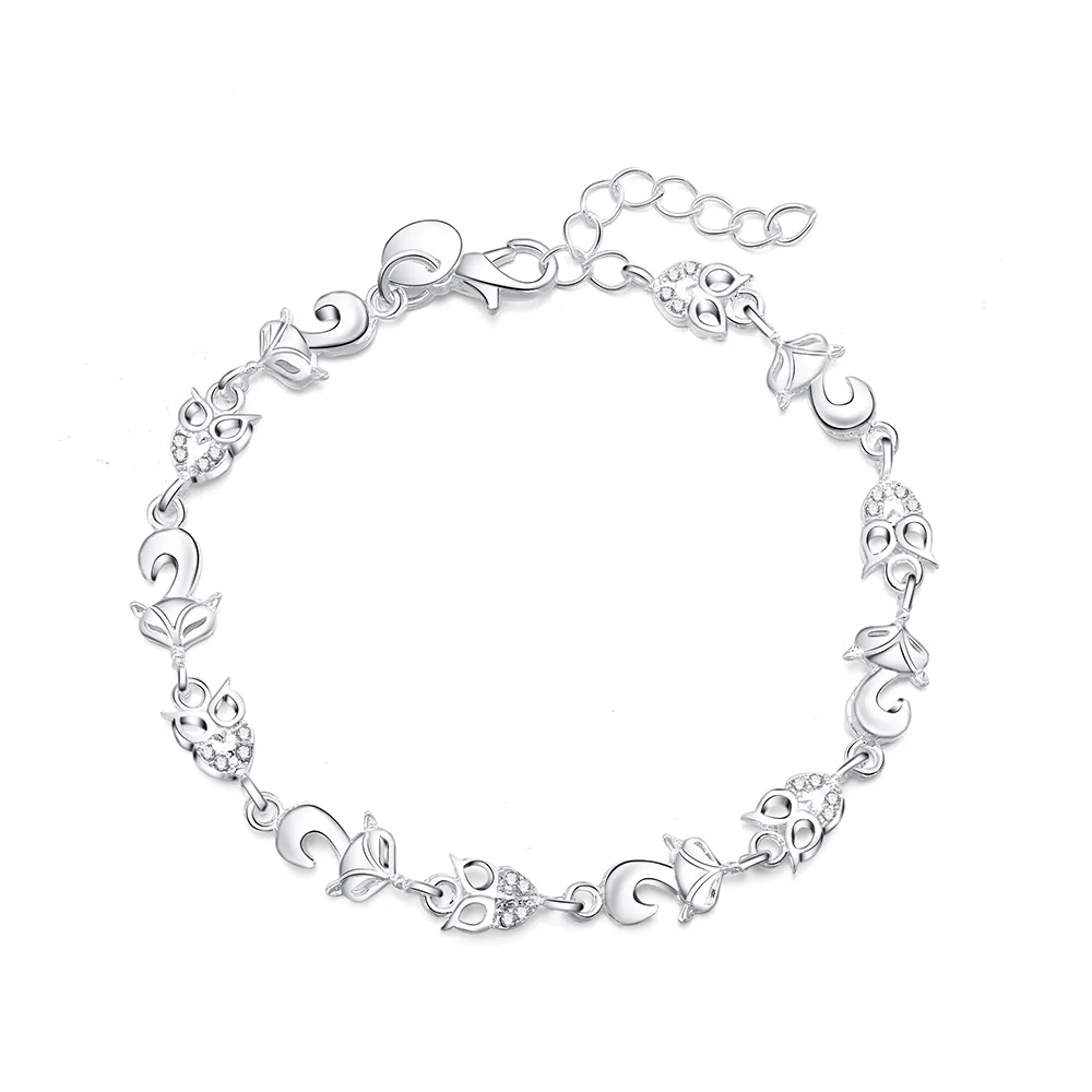 Beautiful bracelet noble top pretty fashion Wedding Party Silver cute fox lady nice new hot women bracelet jewelry ,JSHLH006 
Beautiful bracelet noble top pretty fashion Wedding Party Silver cute fox lady nice new hot women bracelet jewelry ,JSHLH006