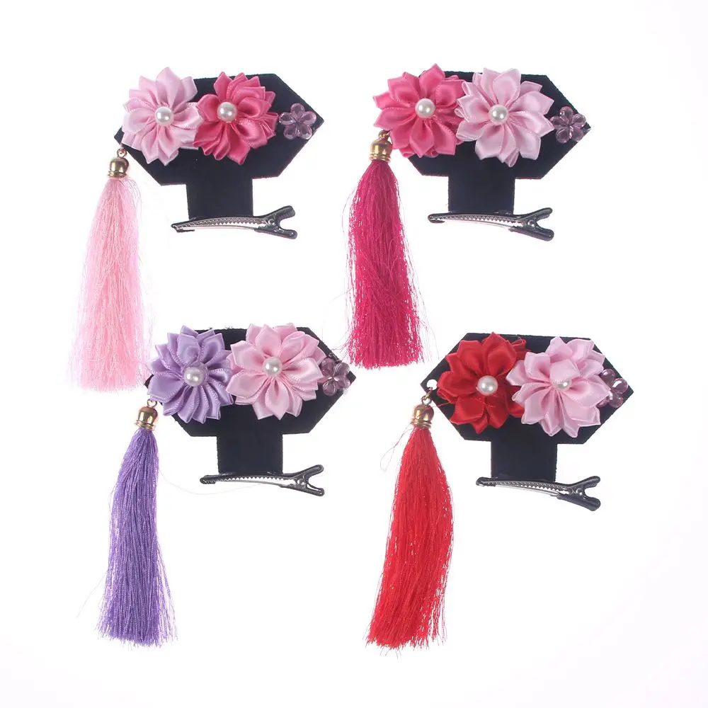 New fashion Chinese tassel flower hairpin simple and generous look colorful cute hairpin hair band girl hair accessories
New fashion Chinese tassel flower hairpin simple and generous look colorful cute hairpin hair band girl hair accessories