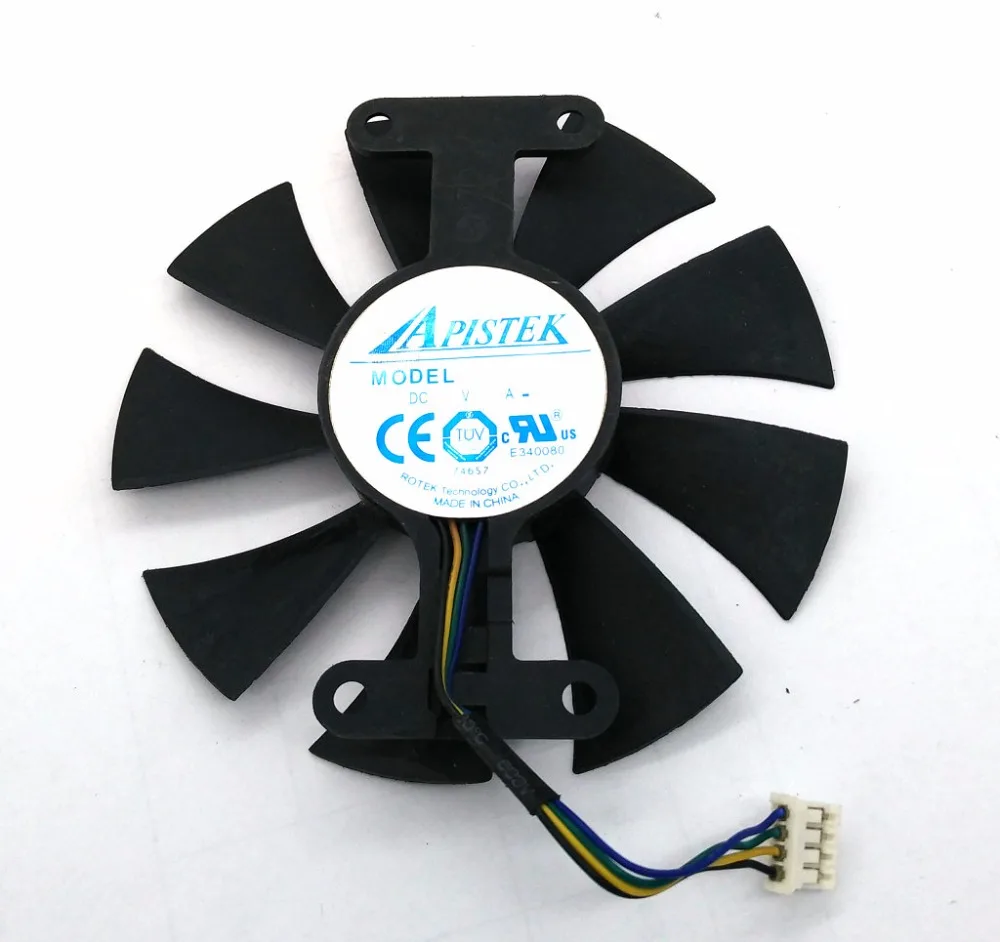 Вентилятор охлаждения для видеокарты ZOTAC GTX1050ti, GTX1060-3GD 5, GA91S2H, 0,35 A, 12 В постоянного тока, 24 х72 мм, диаметр 85 мм
Вентилятор охлаждения для видеокарты ZOTAC GTX1050ti, GTX1060-3GD 5, GA91S2H, 0,35 A, 12 В постоянного тока, 24 х72 мм, диаметр 85 мм