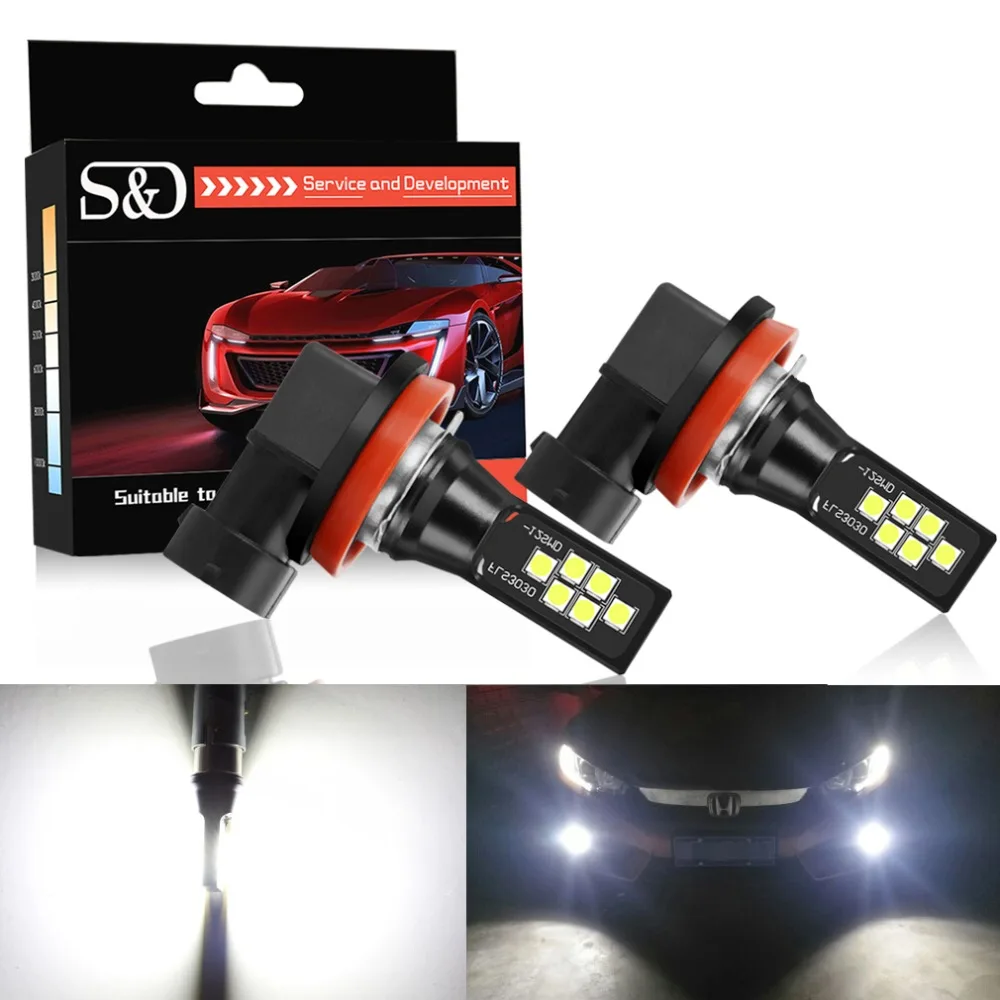 2pcs H11 H8 LED 9005 HB3 HB4 9006 LED Fog Light Bulbs Car Running Lights 3030 Chips Auto Driving Lamp 12V 6000K White
2pcs H11 H8 LED 9005 HB3 HB4 9006 LED Fog Light Bulbs Car Running Lights 3030 Chips Auto Driving Lamp 12V 6000K White