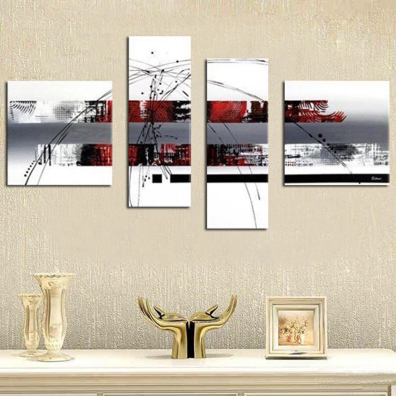 modern fashion 4p combination picture abstract oil painting on canvas living room decoration no framed free shipping
modern fashion 4p combination picture abstract oil painting on canvas living room decoration no framed free shipping